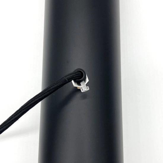 Lampa wisząca BLACK TUBE 100 cm - czarno złota tuba - zdjęcie dodatkowe 7