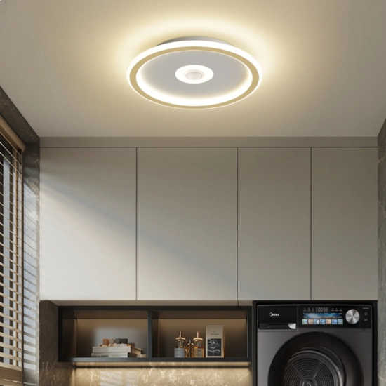 Plafon LED okrągły Abigali Slim Motion 24W z regulowanym czujnikiem ruchu PIR 3000K złoty Abigali-MD1805-RH-G - zdjęcie dodatkowe 3