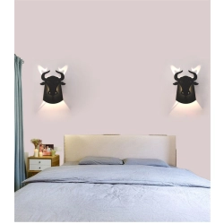 Lampa ścienna LED Byk Abigali Bull Czarna ABIGALI-BULL-B - zdjęcie dodatkowe 1