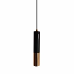 Lampa wisząca GOLDEN PIPE-1 czarno złota 5 cm - zdjęcie dodatkowe 2