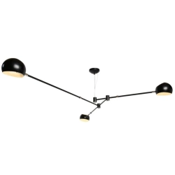 Lampa wisząca ASTRONOMY-3, 175 cm - czarna - zdjęcie produktu