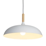Lampa wisząca SAUCER 45 cm - biała minimalistyczna oprawa do wnętrz nowoczesnych - zdjęcie dodatkowe 6