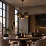 Lampa wisząca NEW GEOMETRY-3 czarno złota 45 cm - zdjęcie dodatkowe 1