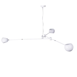 Lampa wisząca ASTRONOMY-3, 175 cm - biała - zdjęcie produktu