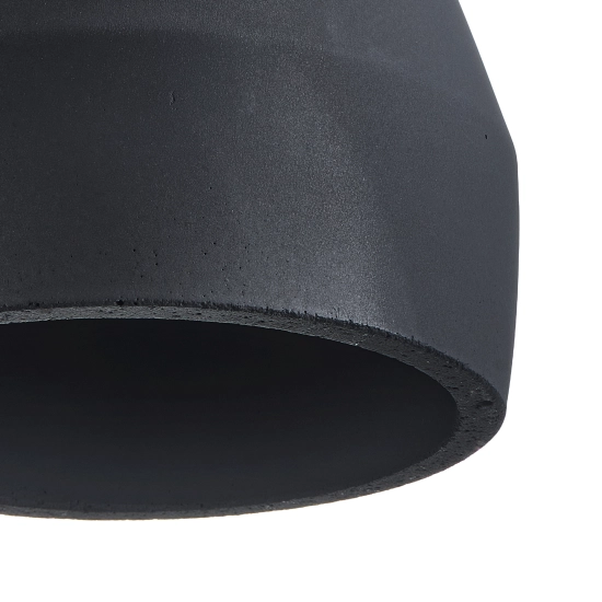 Lampa wisząca CONCRETE 12 cm- czarny beton, drewno - zdjęcie dodatkowe 4