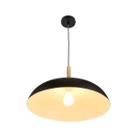 Lampa wisząca SAUCER 45 cm - czarna minimalistyczna oprawa do wnętrz nowoczesnych - zdjęcie dodatkowe 7