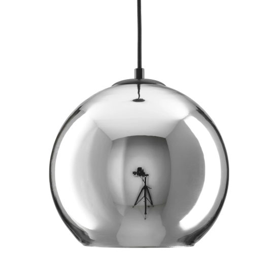 Lampa wisząca MIRROR GLOW - S chrom 25 cm - zdjęcie dodatkowe 5