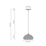 Lampa wisząca VICTORY GLOW S złota 17 cm - zdjęcie dodatkowe 7