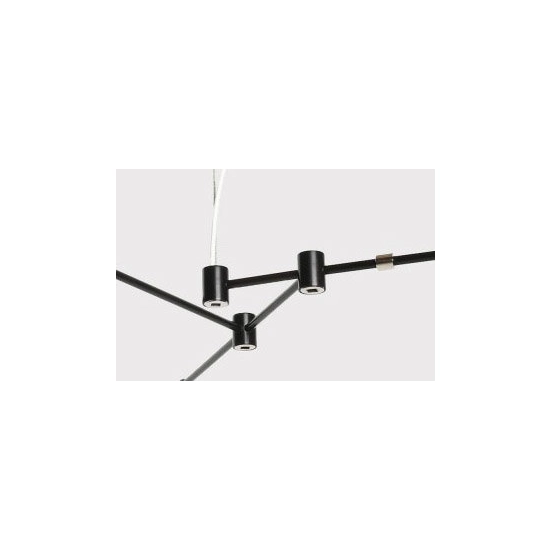 Lampa wisząca ASTRONOMY-3, 175 cm - czarna - zdjęcie dodatkowe 7