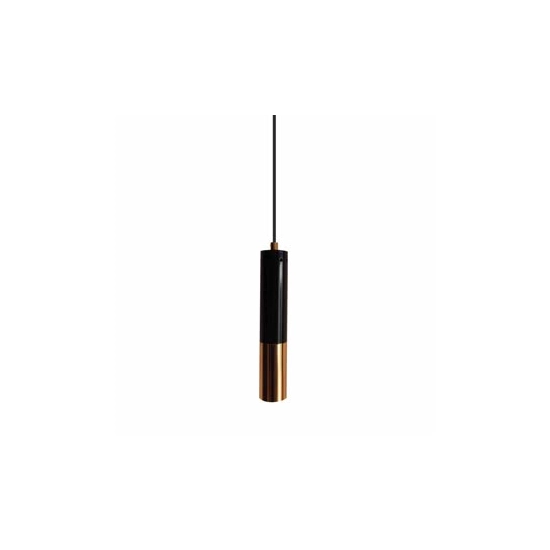 Lampa wisząca GOLDEN PIPE-1 czarno złota 5 cm - zdjęcie dodatkowe 1