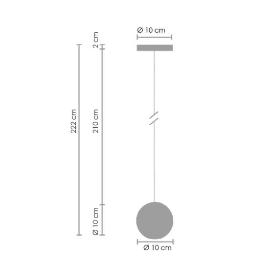 Lampa wisząca STARLIGHT-1 kryształowa 10 cm - zdjęcie dodatkowe 6