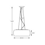 Lampa wisząca CRYSTAL P0076-06X-F4FZ 50cm 0 - zdjęcie dodatkowe 1