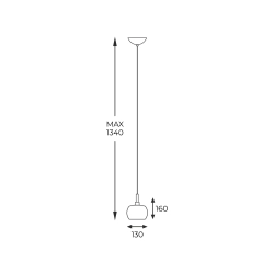 Lampa wisząca CRYSTAL P0076-01A-F4FZ - zdjęcie dodatkowe 1