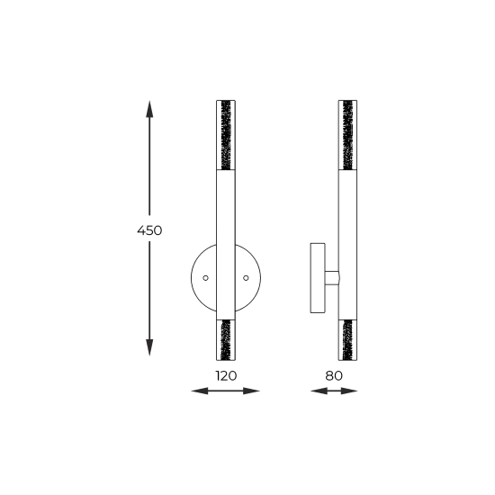 KINKIET ZUMA LINE ONE WALL W0461-02E-F7F7
