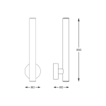KINKIET ZUMA LINE LOYA WALL W0461-02B-L8L8
