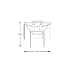 KINKIET ZUMA LINE AMEDEO WALL 17106/2W-CHR -