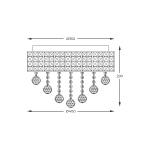 LAMPA SUFITOWA ZUMA LINE CAPRI CEILING 19027-M
