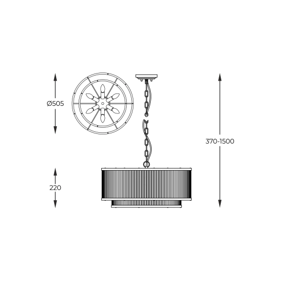 Lampa wisząca SERGIO P0528-06H-V6AC Zuma Line