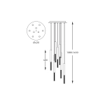 Lampa wisząca ONE P0461-09L-P7SD Zuma Line
