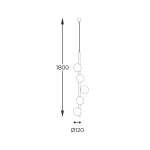 Lampa wisząca ALI 5648 Zuma Line
