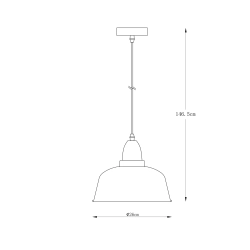 Lampa wisząca MENSA A8063-BK Zuma Line - zdjęcie produktu