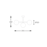 Lampa sufitowa LUNA 5663 Zuma Line