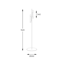 Lampa podłogowa MADERA 8310144 Zuma Line - zdjęcie produktu