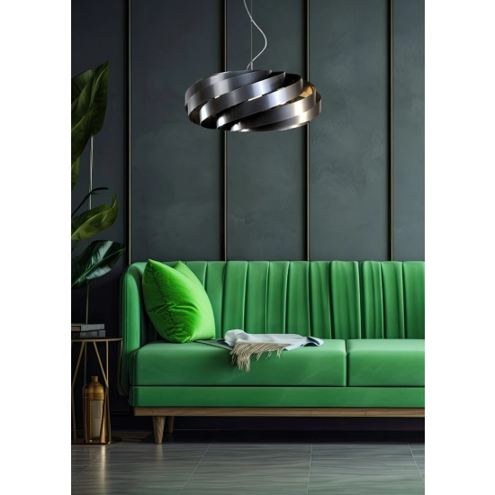 1136 Lampa wisząca VENTO 60 cm antracyt ZUMA LINE