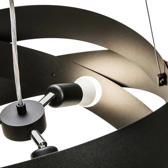 Lampa wisząca TORNADO 50 cm czarna/black 1118 ZUMA LINE