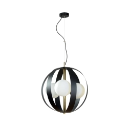 Lampa wisząca NELA 40 cm czarno-złota 1137 Zuma Line - zdjęcie produktu