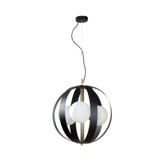 Lampa wisząca NELA 40 cm czarno-złota 1137 Zuma Line - zdjęcie produktu
