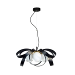 Lampa wisząca NELA FLAT 65 cm czarno-złota 1139 Zuma Line - zdjęcie produktu