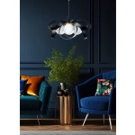 Lampa wisząca NELA FLAT 65 cm czarno-złota 1139 ZUMA LINE