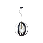 Lampa wisząca NELA 50 cm czarno-złota 1138 Zuma Line - zdjęcie produktu