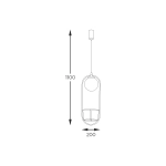 PLANT Lampa wisząca 5003 ZUMA LINE