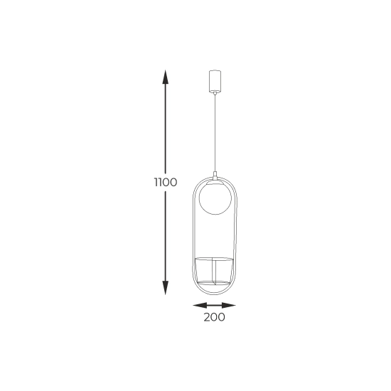 PLANT Lampa wisząca 5003 ZUMA LINE