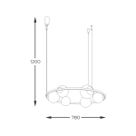 Lampa wisząca 5007 ORBIT 6 ZUMA LINE