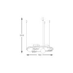 Lampa wisząca 5005 ORBIT 3 ZUMA LINE