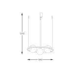 Lampa wisząca 5004 ORBIT 3 ZUMA LINE