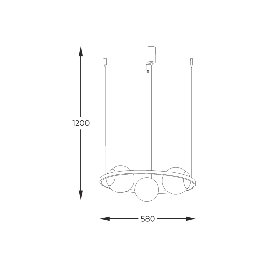 Lampa wisząca 5004 ORBIT 3 ZUMA LINE