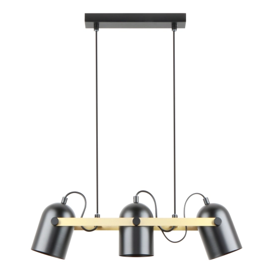A8163-3A FATI LAMPA WISZĄCA CZARNY MAT-ZŁOTY Zuma Line - zdjęcie produktu