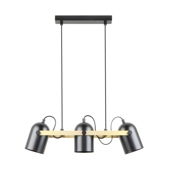 A8163-3A FATI LAMPA WISZĄCA CZARNY MAT-ZŁOTY/MATT BLACK-GOLDEN ZUMA LINE