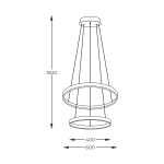 BRENO 18140BK-2 LAMPA WISZĄCA CZARNA/BLACK ZUMA LINE
