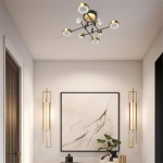 LARA MX7170-8-3BGT LAMPA SUFITOWA CZARNO-ZŁOTA/BLACK-GOLD ZUMA LINE