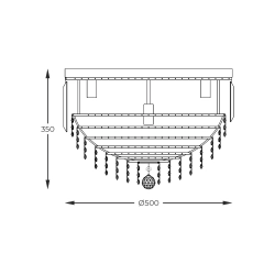 CHARLOTTE FC19003/7 LAMPA SUFITOWA ZŁOTA Zuma Line - zdjęcie produktu