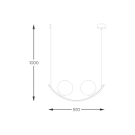 WAVE 5012 LAMPA WISZĄCA / PENDANT LAMP ZUMA LINE