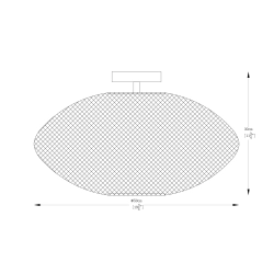 ORION A8193-MBK LAMPA SUFITOWA CZARNY MAT/MATT CZARNY Zuma Line - zdjęcie produktu