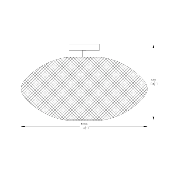 ORION A8193-MBK LAMPA SUFITOWA CZARNY MAT/MATT BLACK Zuma Line