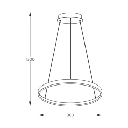 BRENO 2023201-GD80 LAMPA WISZĄCA ZŁOTA Zuma Line - zdjęcie produktu
