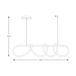 BALBO 20006PM-BK LAMPA WISZĄCA CZARNA Zuma Line - zdjęcie produktu